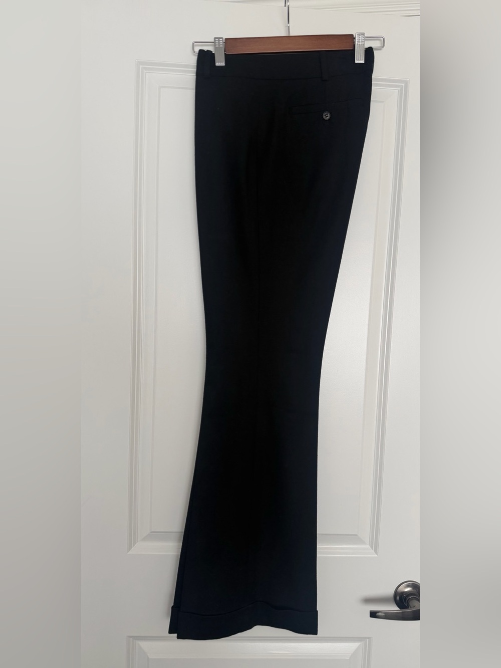 Club Monaco Womens Black Wool Wide Leg Pants - Black Size 6